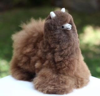 Unique Brand New Baby Alpaca Andes Llama Plush Stuffed Brown