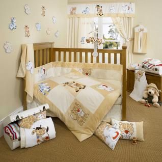 Safari Animal Patchwork Neutral Baby Crib Bedding for Boy or Girl