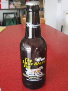 Large Little Brown Jug Delaware Ohio Budweister Bottle 60th Anniv