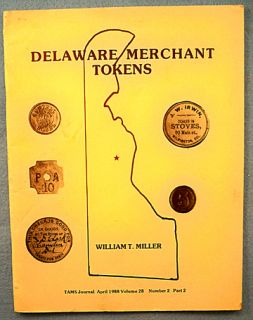 Book Delaware Merchant Tokens Miller Used Copy