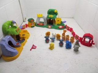 Fisher Price Little People Zoo Lot Q1 Prehistoric Dinosaur Cave Too