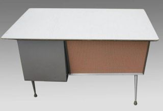 desk by raymond loewy 6 available 2 desks have orange backs 4