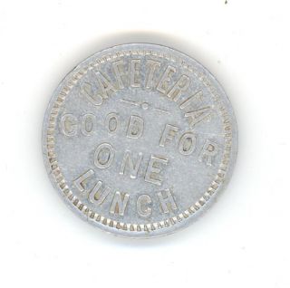 Territory of Hawaii Good for One Lunch Token Dept Public Instruction