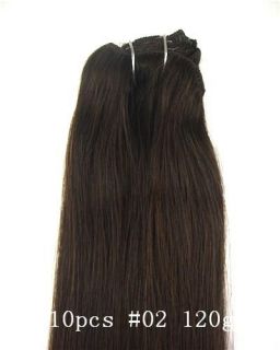More Colors 10Pcs Clip In On Hair Extension 22Long,120g&38 Wide