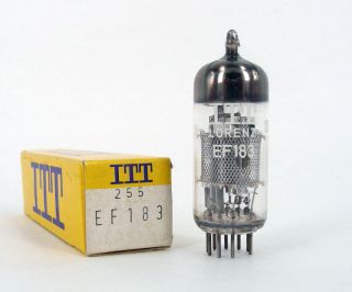 NOS (New Old Stock) ITT LORENZ EF183 vintage electron tube .