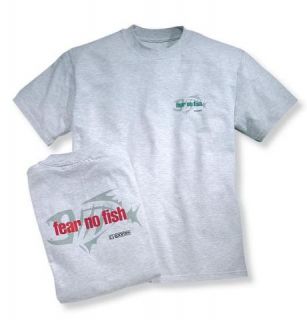 Loomis Grey Red Fear No Fish T Shirt Sz XXL New