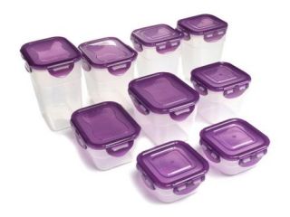 Lock & Lock BPA free Food Storage Containers 18 Pc Nestable Set