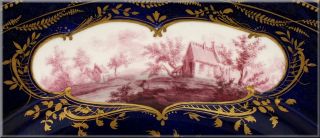 RARE Large 18th Century Tournai Scenic Hand Painted Charger