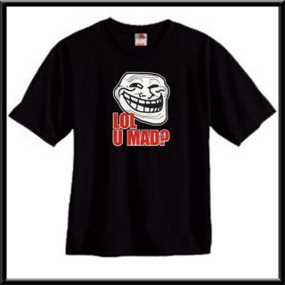 LOL U Mad? Trollface T Shirt S,M,L,XL,2X,3X,4X,5X Troll Face Trolling
