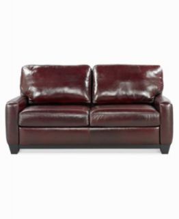 Hampton Leather Sofa Bed, Full Sleeper 71W x 41D x 38H   furniture