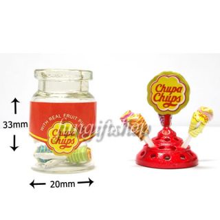 Dollhouse Miniature Lollipop Holder Chupa Chups Bottle Candy Sweet