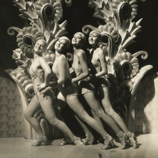 1930s Pre Code Showgirls Bert Longworth Warner Brothers Photograph Pin