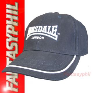 Lonsdale London Mens Designer Baseball Hat Cap Blue