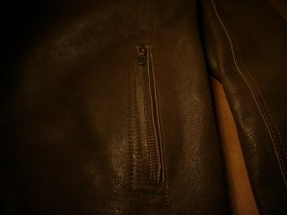 New Handmade Lone Pine Goatskin Jonny B Good Jacket $1200 Hermes Tie
