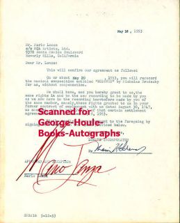 of Louis B. Mayer, who promptly signed Lanza to a seven year film