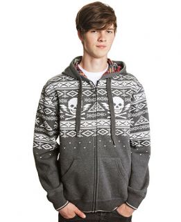 Ecko Unltd Hoodie, Intarsia Printed Hooded Sweater   Mens Hoodies