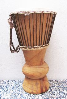 Hand Made Artistic Hardwood 19 African Djembe Ghana Drum