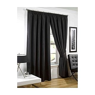 Sundour Sundour melody curtains in black   