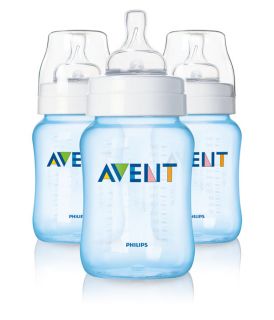 Philips AVENT 9 Ounce BPA Free Bottles Blue (3 Pack) Product Shot