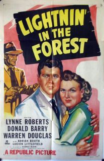 404 Lightnin in The Forest 1948 Original Poster