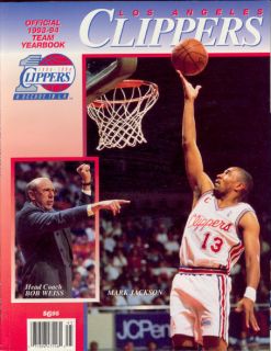 1993 94 Los Angeles Clippers Yearbook Mark Jackson