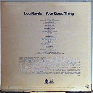 Lou Rawls Your Good Thing 1969 Capitol 325 VG