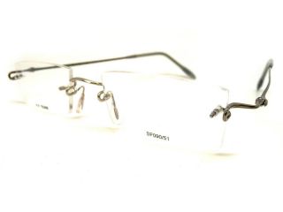 AUTHENTIC KAZUO KAWASAKI MP634 PEWTER DRILLED RIMLESS FRAME **ADD YOUR