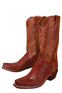Lucchese Brown N8588 Stingray Cowboy Boots Mens 10 EE
