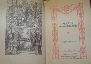 Alice in Wonderland Lewis Carroll CIR 1900 F M Lupton HB V RARE