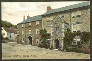 Luttrell Arms Hotel Dunster UK Postcard 191