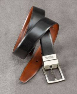 Tasso Elba Belt, Dress 32mm Italian Vachetta Grain Feather Edge Belt