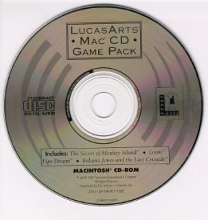 LucasArts Game Pack MAC CD Loom, The Secret of Monkey Island, Indiana