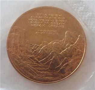 bu us mint president lyndon johnson 1965 inaugural medal token in