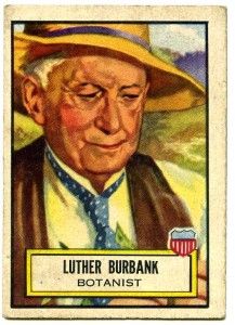 1952 Topps Luther Burbank Botanist Look N See Card