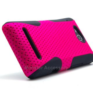 Pink Apex Hard Case for LG Lucid 4G VS840 Verizon Dual Layer Gel Skin