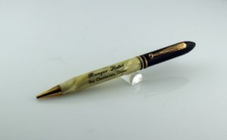 White Marbled Mechanical Pencil The Ranger Hotel Lusk Wyoming