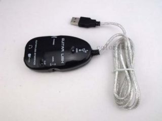 Guitar to USB Interface Link Cable for PC Mac Recording