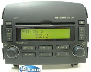 Hyundai Sonata 2006 2008  CD Player Mach Sys Light Gray Trim Tested