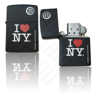 Zippo I Love NY Black Matte Lighter Model 24798 New