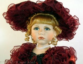 Victorian Limited Edition Porcelain Collectible Doll