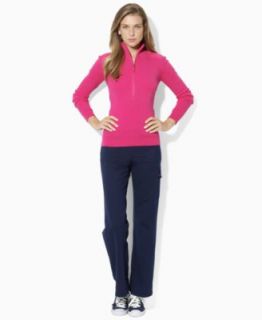 Lauren Ralph Lauren Long Sleeve Half Zip Sweater & Stretch Cargo Pants