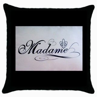 Madame Paris Theme Throw Pillow Cushion Cover Decor Lounge Den Bedroom