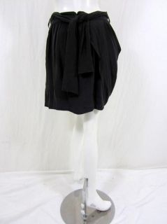 Madison Marcus Womens Gilt Black Silk Skirt s $242 New