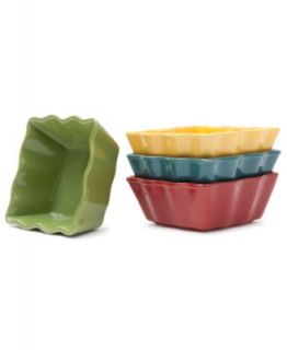 Marcela for Prima Design Bakeware, Set of 4 Assorted Individual Square