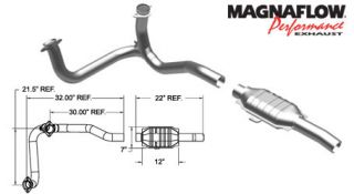 Magnaflow 93131 Direct Fit Bolt on Catalytic Converter 49 State OBDII