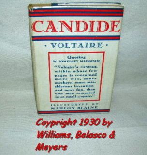 1930 Voltaire by Candide Ilustratedl by Mahlon Blaine