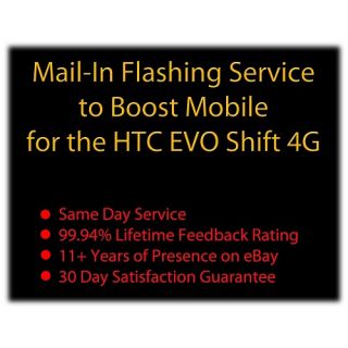 Mail in Service to Both Root and Flash Your HTC EVO Shift 4G to Boost
