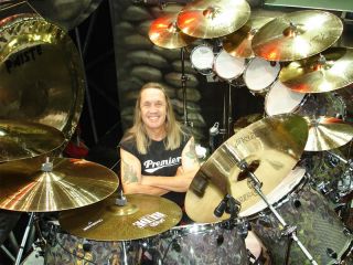 Iron Maiden Nicko Mcbrain Wristband Drum Stick DOD Tour