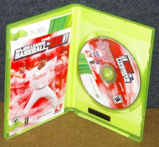 MAJOR LEAGUE BASEBALL 2K11   XBOX 360 VIDEO GAME    for