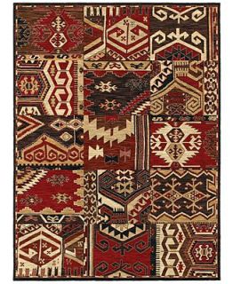 Shaw Living Area Rug, American Abstracts Collection 07800 Sparta Red 7